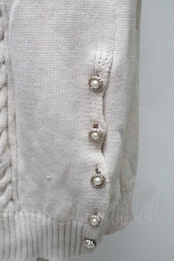 画像3: axes femme / 裾ボタンニットワンピース  アイボリー S-25-11-14-033-AX-OP-HR-ZS