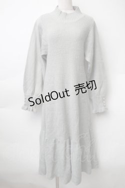 画像1: axes femme / ニットロングワンピース  ミント S-25-11-14-035-AX-OP-HR-ZS