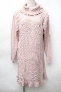 axes femme / ニットワンピース  ピンク S-25-11-14-039-AX-TO-AS-ZS