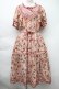 画像1: PINK HOUSE / Rambling Heartsプリントパッチワークワンピース  ピンク S-25-11-14-040-LO-OP-AS-ZS (1)