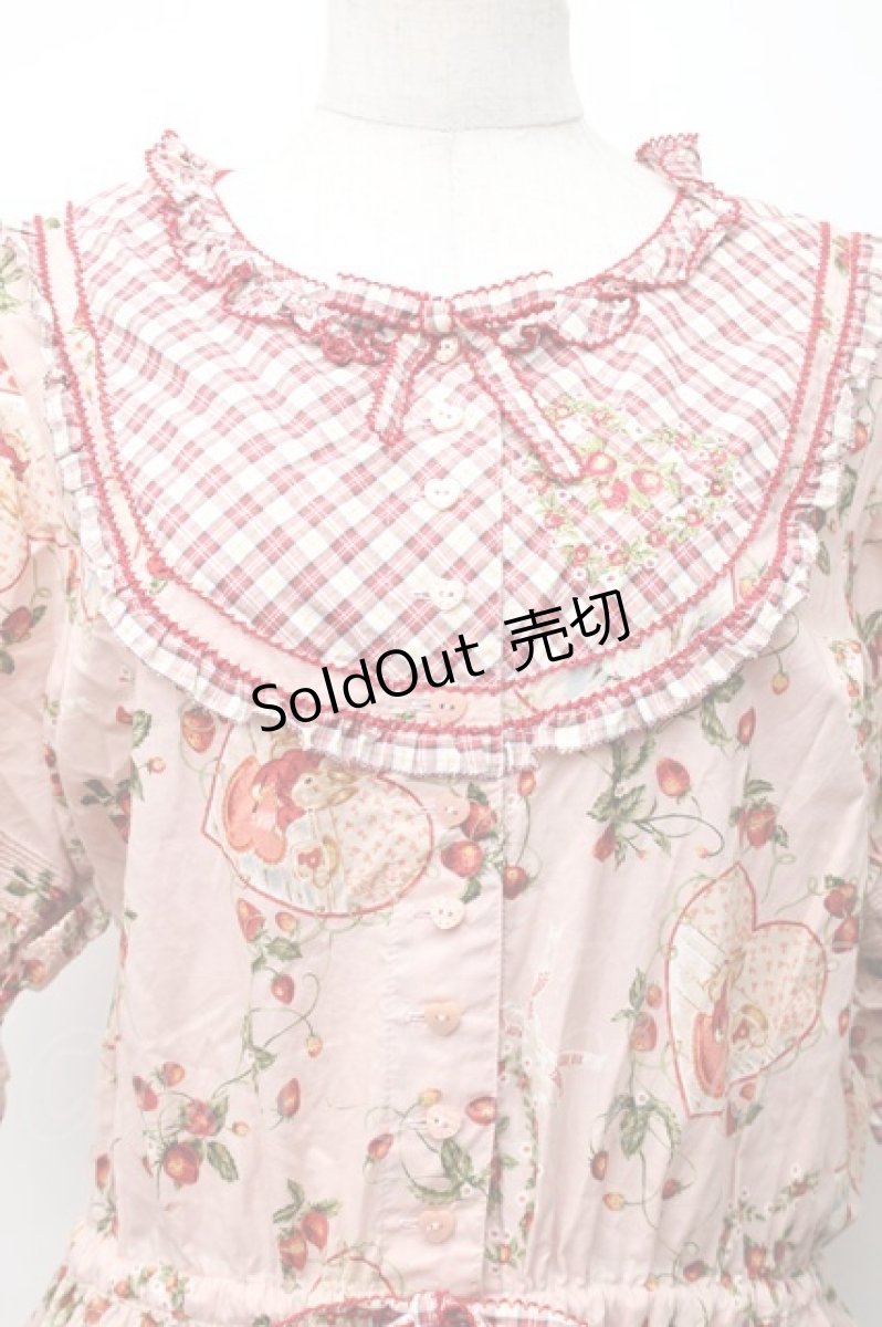 画像3: PINK HOUSE / Rambling Heartsプリントパッチワークワンピース  ピンク S-25-11-14-040-LO-OP-AS-ZS (3)