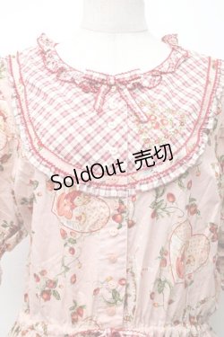 画像3: PINK HOUSE / Rambling Heartsプリントパッチワークワンピース  ピンク S-25-11-14-040-LO-OP-AS-ZS
