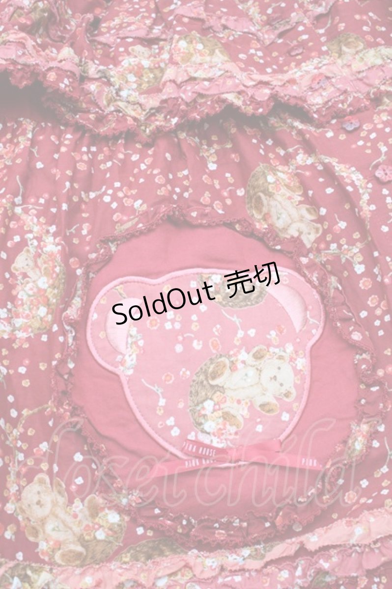 画像4: PINK HOUSE / Flower Picnic プリントパッチワークワンピース  赤 S-25-11-14-041-LO-OP-AS-ZS (4)