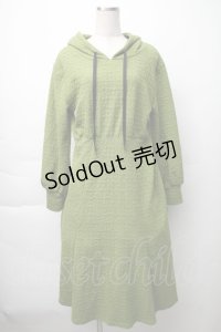 axes femme / フード付きワンピース  グリーン S-25-11-14-045-AX-OP-HR-ZS