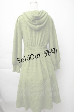 画像2: axes femme / フード付きワンピース  グリーン S-25-11-14-045-AX-OP-HR-ZS