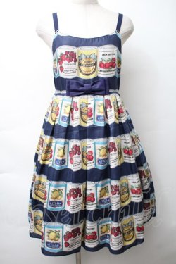 画像1: Leur Getter / フルーツラベルキャミワンピース  ネイビー S-25-11-14-048-LU-OP-HR-ZS