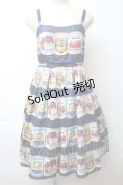 画像1: Leur Getter / フルーツラベルキャミワンピース  ネイビー S-25-11-14-048-LU-OP-HR-ZS