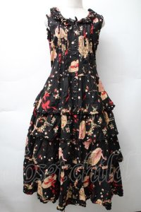 PINK HOUSE / ストロベリーハットワンピース  黒 S-25-11-14-049-LO-OP-AS-ZS