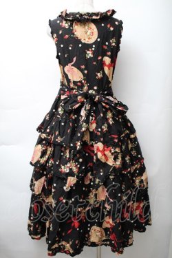 画像2: PINK HOUSE / ストロベリーハットワンピース  黒 S-25-11-14-049-LO-OP-AS-ZS