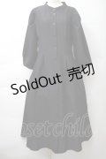 axes femme / ロングシャツワンピース  黒 S-25-11-14-050-AX-TO-HR-ZS