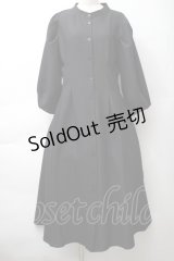 axes femme / ロングシャツワンピース  黒 S-25-11-14-050-AX-TO-HR-ZS