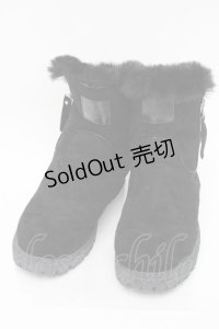 NieR Clothing / ファーブーツ  黒 S-25-11-14-005-PU-SH-HR-ZS