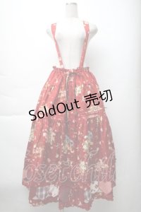 PINK HOUSE / アンジェリークローズプリントパッチワークスカート  赤 S-25-11-14-053-LO-SK-AS-ZS