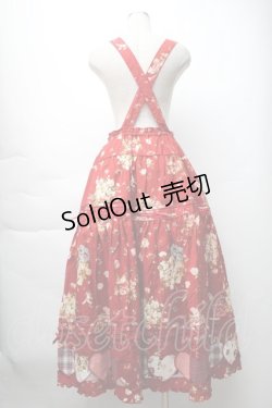 画像2: PINK HOUSE / アンジェリークローズプリントパッチワークスカート  赤 S-25-11-14-053-LO-SK-AS-ZS