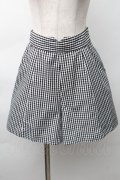 Fi.n.t / アソートフレアーショートパンツ  黒ｘ白 S-25-11-14-056-CA-PA-HR-ZS