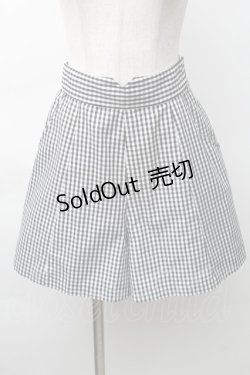 画像1: Fi.n.t / アソートフレアーショートパンツ  黒ｘ白 S-25-11-14-056-CA-PA-HR-ZS