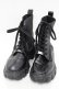 画像1: NieR Clothing / レースアップ厚底ブーツ  黒 S-25-11-14-006-PU-SH-HR-ZS (1)