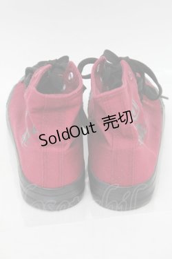 画像3: NieR Clothing / プリントスニーカー  ワイン S-25-11-14-008-PU-SH-HR-ZS