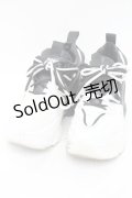 NieR Clothing / バイカラー厚底スニーカー  黒ｘ白 S-25-11-14-009-PU-SH-HR-ZS