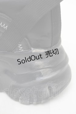 画像4: NieR Clothing / バイカラー厚底スニーカー  黒ｘ白 S-25-11-14-009-PU-SH-HR-ZS