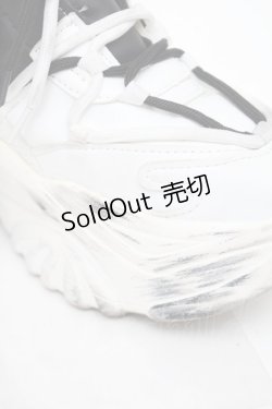 画像5: NieR Clothing / バイカラー厚底スニーカー  黒ｘ白 S-25-11-14-009-PU-SH-HR-ZS