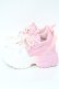 画像2: NieR Clothing / バイカラー厚底スニーカー  ピンクｘ白 S-25-11-14-010-PU-SH-HR-ZS (2)