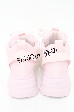 画像3: NieR Clothing / バイカラー厚底スニーカー  ピンクｘ白 S-25-11-14-010-PU-SH-HR-ZS