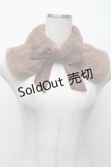 F i.n.t / ロゴリボンエコファーティペット  ブラウン S-25-11-14-012-CA-SK-HR-ZS