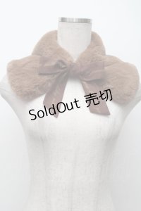 F i.n.t / ロゴリボンエコファーティペット  ブラウン S-25-11-14-012-CA-SK-HR-ZS