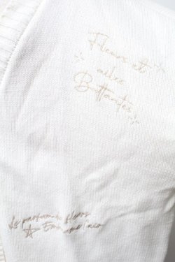 画像3: axes femme / ランダム刺繍ニットカーデ  オフ S-25-11-14-015-AX-BL-HR-ZS