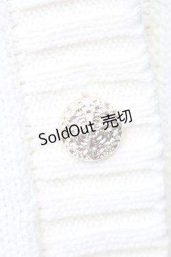 画像5: axes femme / ランダム刺繍ニットカーデ  オフ S-25-11-14-015-AX-BL-HR-ZI