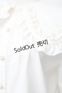 画像3: axes femme POETIQUE / フリルビッグ襟ブラウス  アイボリー S-25-11-14-016-AX-BL-HR-ZS