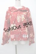 PINK HOUSE / アンジェリークローズプリントパッチワークブラウス  赤 S-25-11-14-022-LO-BL-AS-ZS