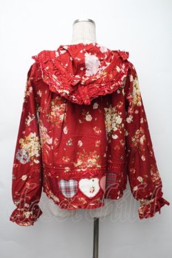 画像2: PINK HOUSE / アンジェリークローズプリントパッチワークブラウス  赤 S-25-11-14-022-LO-BL-AS-ZS