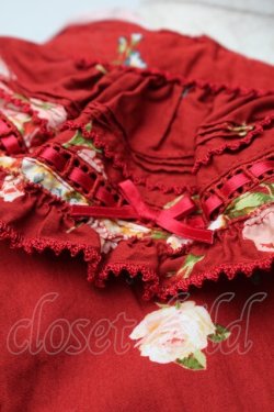 画像3: PINK HOUSE / アンジェリークローズプリントパッチワークブラウス  赤 S-25-11-14-022-LO-BL-AS-ZS