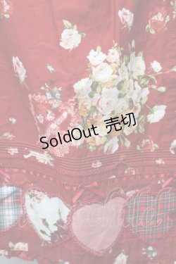 画像4: PINK HOUSE / アンジェリークローズプリントパッチワークブラウス  赤 S-25-11-14-022-LO-BL-AS-ZS