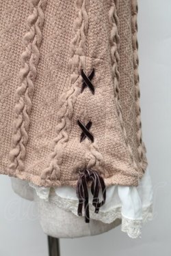 画像3: axes femme / サイド編み上げニットトップス  ベージュ S-25-11-14-023-AX-TO-AS-ZS