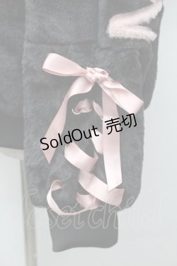 画像3: NieR Clothing / ロゴボアパーカー  黒ｘピンク S-25-11-14-027-PU-TO-HR-ZS