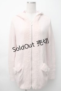 JESUS DIAMANTE / ニットパーカー  ピンク S-25-11-16-001-JE-TO-AS-ZS