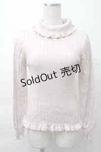 axes femme / ラメハイネックニット  ピンク S-25-11-16-004-AX-TO-HR-ZS