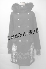 SEX POT ReVeNGe / ファー付中綿コート  黒 S-25-11-16-035-SP-CO-AS-ZS