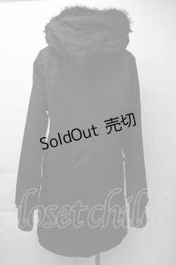 画像2: SEX POT ReVeNGe / ファー付中綿コート  黒 S-25-11-16-035-SP-CO-AS-ZS