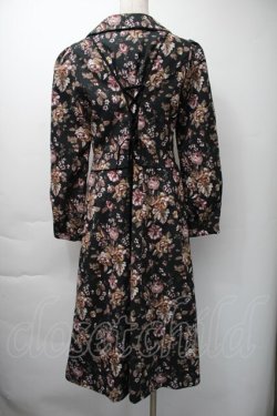 画像2: axes femme / ゴブラン柄コート  黒 S-25-11-16-036-AX-CO-HR-ZS