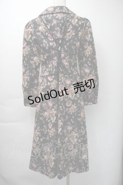 画像2: axes femme / ゴブラン柄コート  黒 S-25-11-16-036-AX-CO-HR-ZS