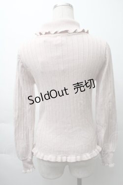 画像2: axes femme / ラメハイネックニット  ピンク S-25-11-16-004-AX-TO-HR-ZS