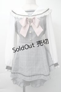 LIZ LISA / セーラーカラーセットアップ  グレー S-25-11-16-042-LO-OP-HR-ZS