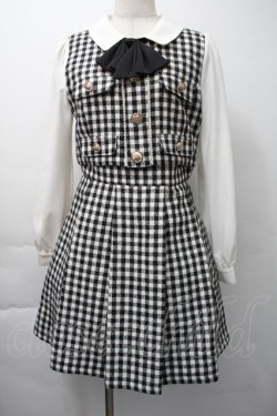 画像1: Ank Rouge / バイカラーワンピース  黒ｘ白 S-25-11-16-043-CA-OP-AS-ZS