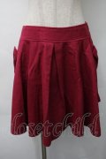Emily Temple cute / ウールスカート  ワイン S-25-11-16-046-ET-SK-AS-ZS