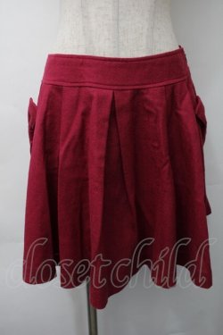 画像1: Emily Temple cute / ウールスカート  ワイン S-25-11-16-046-ET-SK-AS-ZS