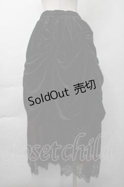 画像2: DARK IN LOVE / ベロアロングスカート  黒 S-25-11-16-048-PU-SK-AS-ZS